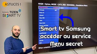 Smart tv Samsung accéder au service Menu secret