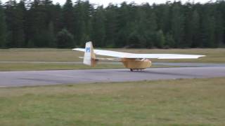 Glider OH-139 takeoff in Räyskälä 27.7.2016