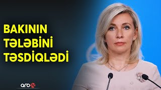 TƏCİLİ! Zaxarova Ağdam-Xankəndi yolu mesajı verdi: Kremldən İrəvana qarşı sərt Qarabağ ritorikası