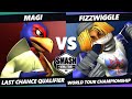 SWT Championship LCQ - Magi (Falco) Vs. Fizzwiggle (Sheik) SSBM Melee Tournament