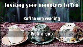 Coffee cup reading : Inviting your monsters to Tea 👁 | Pick a Cup | Tarot with Leena