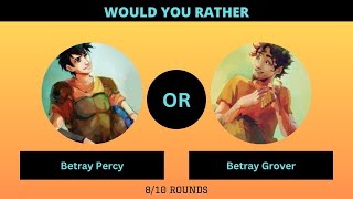 WOULD YOU RATHER - PERCY JACKSON EDITION (PART 2) #percyjackson