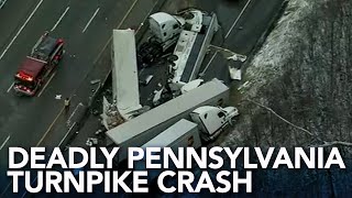 5 dead, dozens hospitalized in Pennsylvania Turnpike crash