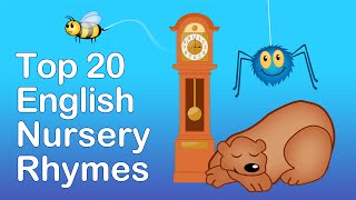 TOP 20 ENGLISH NURSERY RHYMES | Compilation | Nursery Rhymes TV | English Songs For Kids