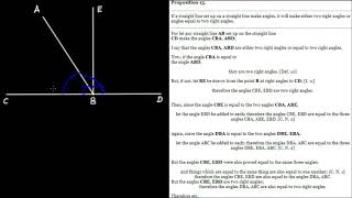 Euclid's "Elements" - Book 1, Proposition 13