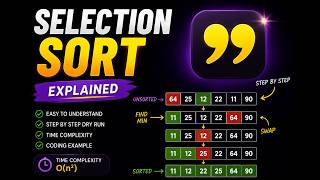 Selection Sort Explained Simply in Java | Step-by-Step for Beginners
