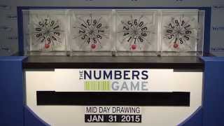 Midday Numbers Game Drawing: Saturday, January 31, 2015