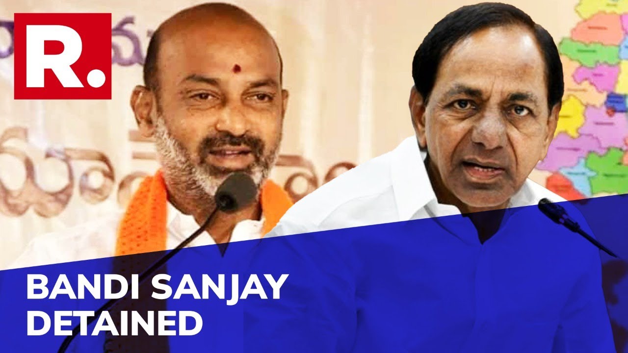 Telangana BJP Chief Bandi Sanjay Detained By Police During Farmers ...