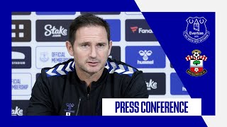 EVERTON V SOUTHAMPTON | Frank Lampard press conference: Premier League matchday 19