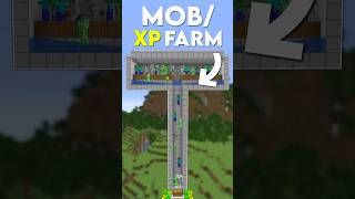 Minecraft Easiest XP Farm (Mob XP Farm Tutorial) | #Shorts