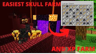 EASIEST 1.18 WITHER SKELETON FARM TUTORIAL in Minecraft Bedrock (MCPE/Xbox/PS4/Switch/Windows10)