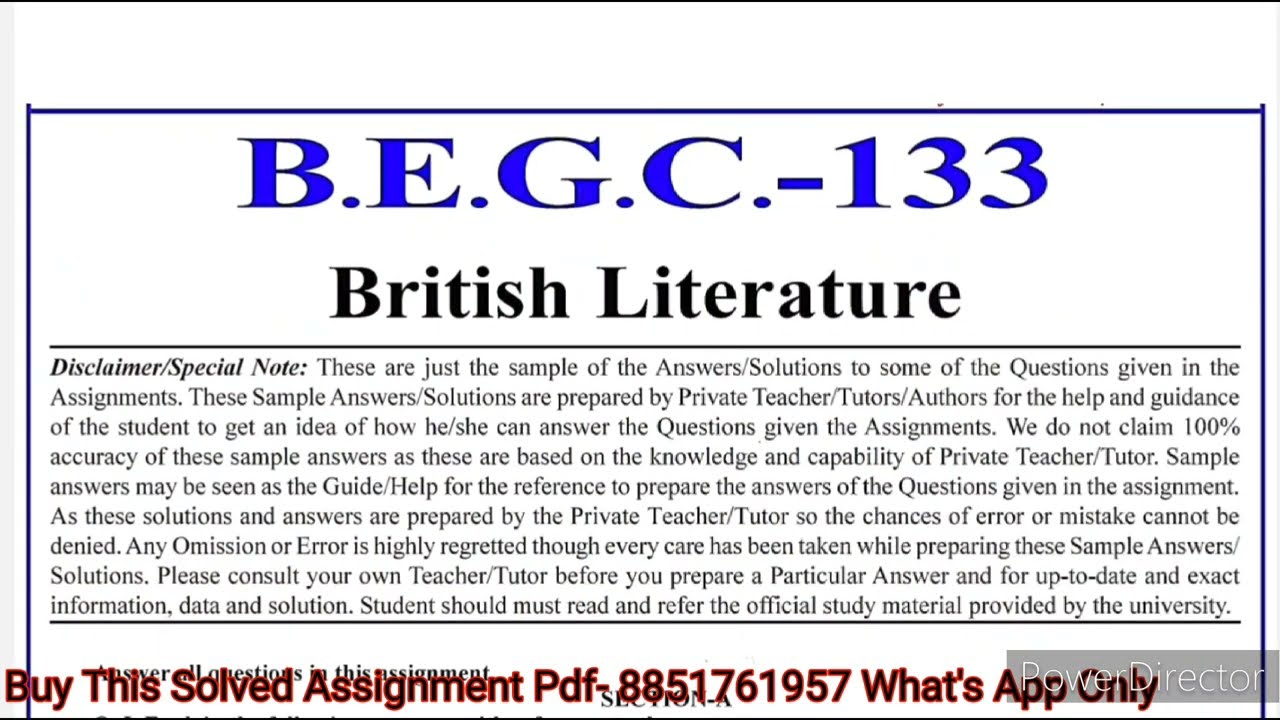 BEGC 133 Solved Assignment 2023-24 | BEGC 133 Solved Assignment 2023 ...