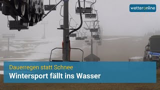 Wintersport fällt ins Wasser: Dauerregen und Sturm im Hochschwarzwald