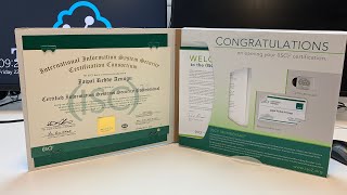 ISC2 CISSP certificate unboxing