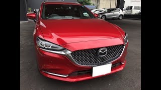 MAZDA 2018ﾏｲﾅｰﾁｪﾝｼﾞ新型ｱﾃﾝｻﾞﾜｺﾞﾝ発売 赤いワゴンを見て来ました！(^_^)