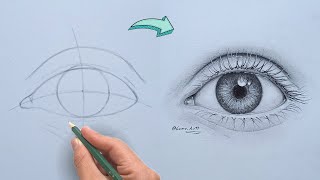 Cómo Dibujar un ojo Realista a lápiz - paso a paso