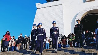 2021.02.18 中正紀念堂空軍儀隊 15：00 - 16：00 禮兵交接、17：00禮兵收哨暨降旗典禮