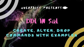 alter table in sql | create table in sql using subquery| drop column in sql | modify column in sql