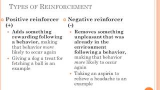 Unit 7 Operant Conditioning Lecture