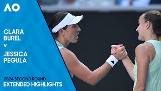Clara Burel v Jessica Pegula Extended Highlights | Australian Open 2024 Second Round