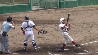 中学軟式野球　３年　６月　ライト前ヒット