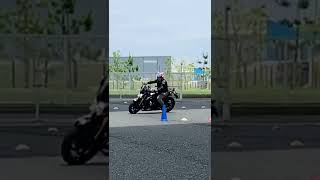 GSXS1000黒色でモトジムカーナ2022年6月