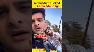 Jannu Stuntz Poked Aamir Majid 😡|Jannu Stuntz vs @aamir__majid  Facts #shorts #viral #short