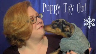 PUPPY SWEATER TRY ON HAUL!!!!!!!!