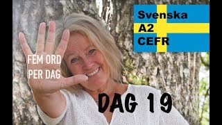 Day 19 - Five words a day - possessive pronouns- A2 CEFR - Learn Swedish