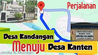 Jalan Desa Kandangan Menuju Desa Kanten