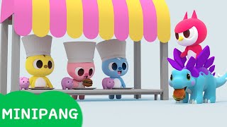 Aprende colores con Miniforce | Orden de comida | Color play | Mini-Pang TV 3D Play