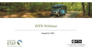 National RTAP Webinar: iNTD