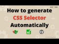 How to generate CSS Selector automatically | cssSelector in Cypress, Selenium and Playwright