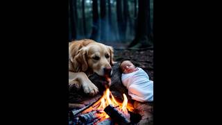 Dog Rescues Baby from Disaster! 🐶👶🌊 #dog  #doglover #dogs