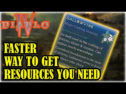 [DIABLO 4] A FASTER Way To GET Resources You Need For CRAFTING Elixirs, Potions, Incense & More