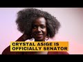 Former Sol Generation Artist, Crystal Asige, Is Formally A Senator