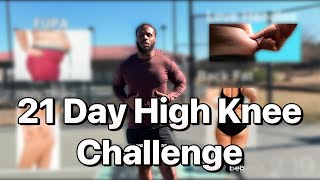 21- Day Fat Loss Challenge: Low-Impact High-KneeWorkout for Beginners (Burn Calories Fast!)