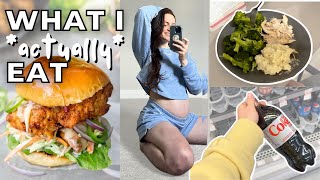 WHAT I EAT IN A DAY *pregnant*...Pregnancy Cravings & Intuitive Eating (Second Trimester)
