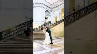 SF City Hall Intimate Wedding #sanfranciscocityhall #sfwedding #weddingphotography #SFWeddings