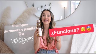 Reseña shampoo de romero y jengibre (Milagro Herbal) de Milagros ¿Funciona? 🫣