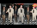 PRIYANKA CHOPRA SIZZLES IN A DARING SHEER OUTFIT & HER HUSBAND NICK JONAS IS SEEN LEAVING BIRDSTREET