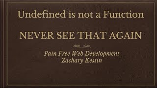 Undefined is not a Function