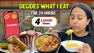 Letting ZOMATO decide What I eat for 24 Hours | Food Challenge