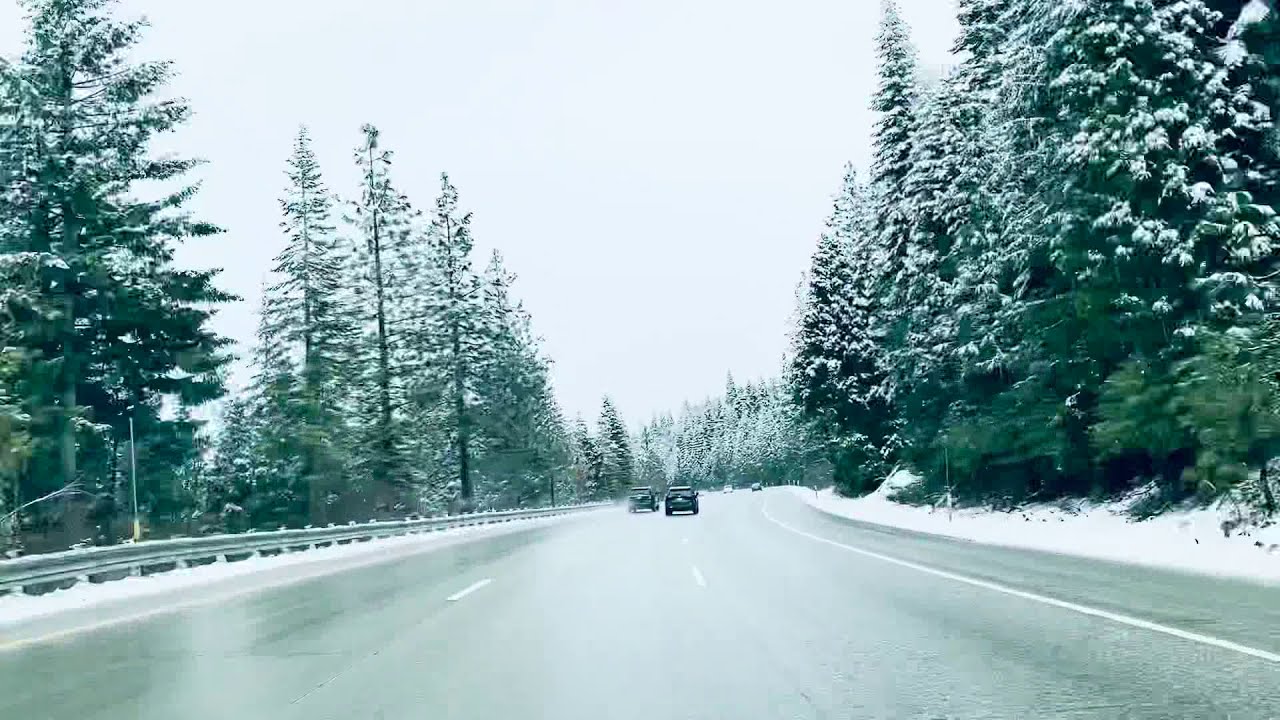 Driving To Lake Tahoe - Beautiful Snowing Jan2020 - YouTube