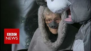 Woman, 98, plays donkey in nativity play - BBC News