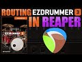 Routing Toontrack's EZDrummer 3 in Reaper