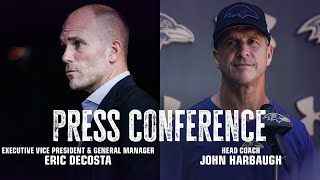 Eric DeCosta, John Harbaugh Media Availability vs. Bills | Baltimore Ravens