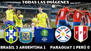 BRASIL 3 ARGENTINA 1, PARAGUAY 1 PERÚ 0. TODAS LAS IMÁGENES Y VEMOS A ANDREY. SUDAMERICANO SUB 20