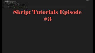 Basic Loops & Variables | Skript Tutorial #3