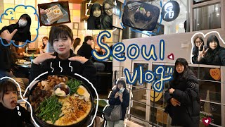 Seoul Vlog🇰🇷ep.1 首爾我來了🤩｜初次見面的Olive young 🛍️｜巨好吃烤腸🤤